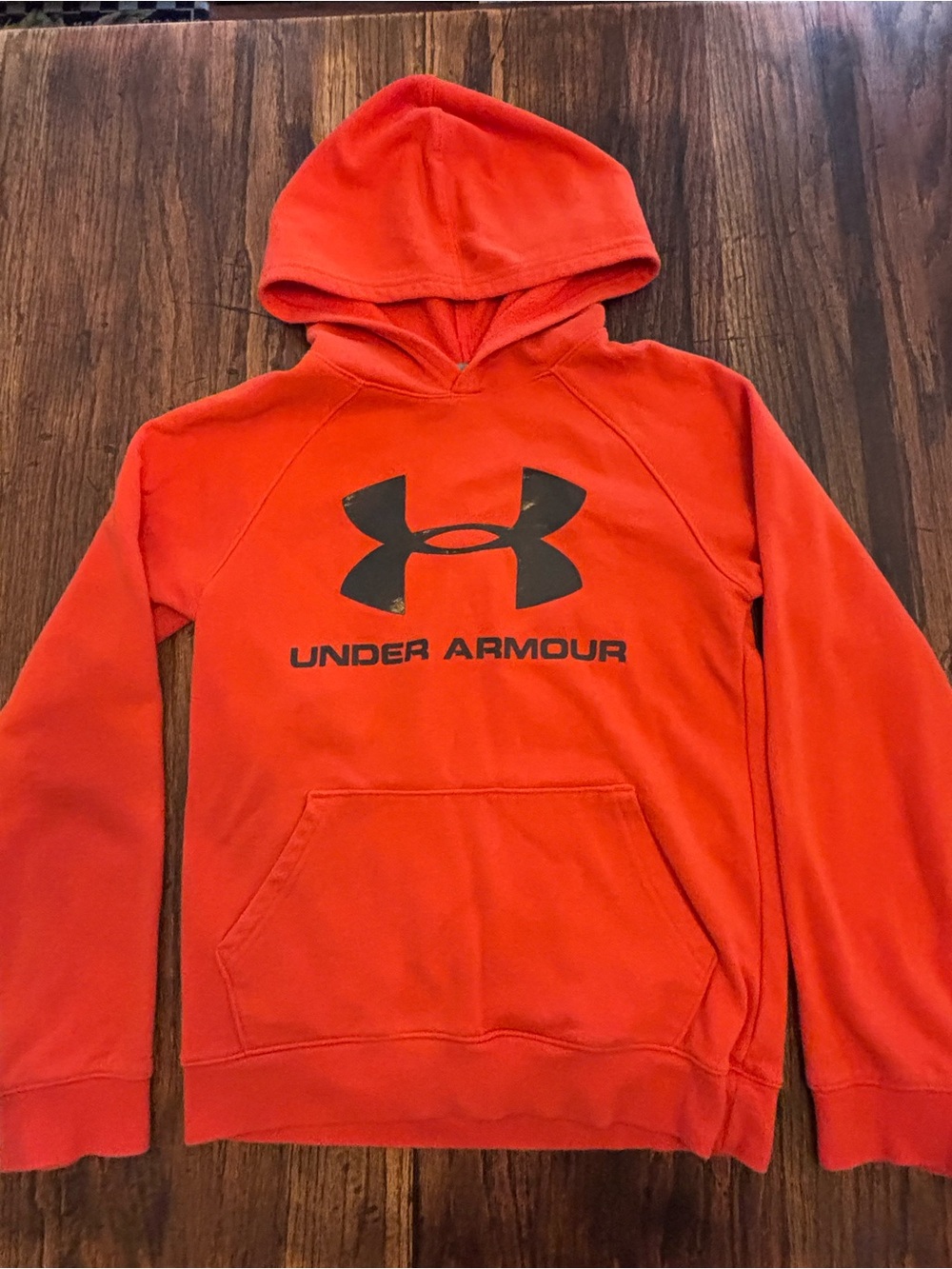 Under Armour Orange Hoodie with Logo